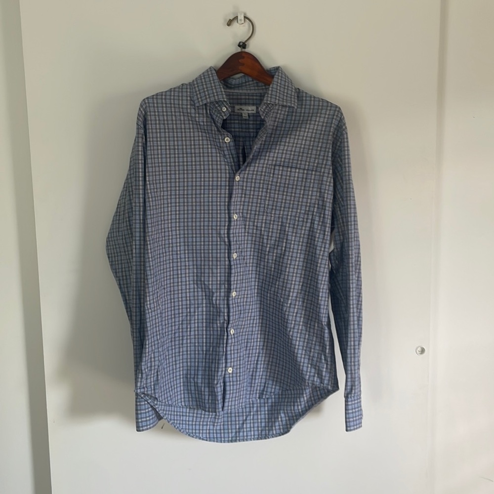 Peter Millar long sleeve dress shirt size Large